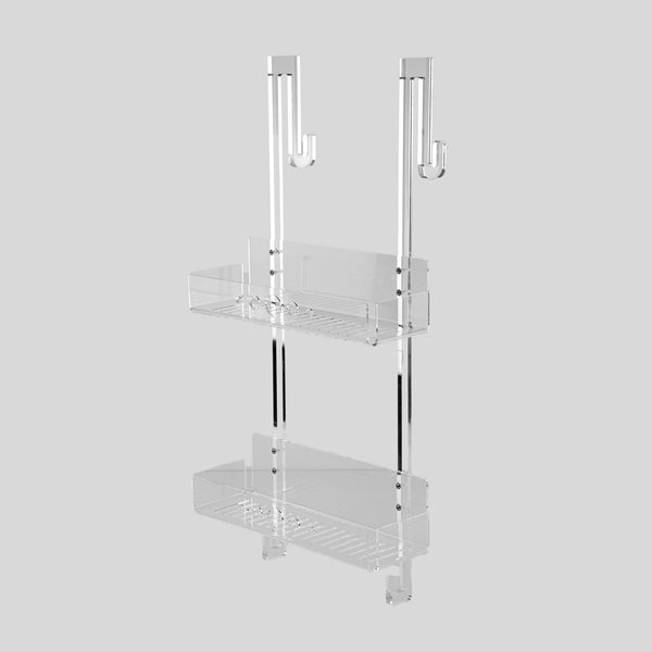 Agplex Porta Shampoo Doccia In Plexiglass Trasparente, Mensola Porta Sapone E Bagnoschiuma Senza Forare, Facile Installazione, Per Box Fino A 15mm | Leroy Merlin - 4