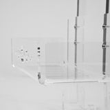 Ricambi n.2 Bacchette per Porta Shampoo in Plexiglass (Vaschette con Viti)