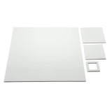 SET MISE EN PLACE QUADRATO | 1 SOTTO PIATTO (33X33cm), 2 SOTTO BICCHIERI (9X9cm e 11X11cm) e 1 PORTA TOVAGLIOLO - Ikona Materie Plastiche