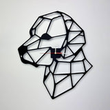 Animale geometrico orologio muro – Cane - Ikona Materie Plastiche