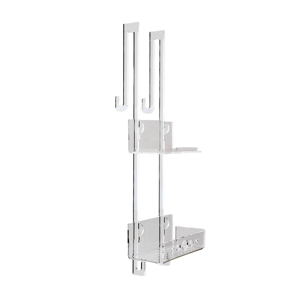 Porta Shampoo Da Doccia In Plexiglass | Appendibile Senza Viti - Ganci Per Asciugamani - Foto 12