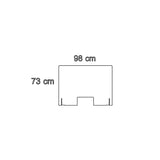 Modello C - Pannello con piedini bioadesivi + passacarte - Ikona Materie Plastiche